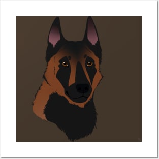 SimpliciTee - Mahogany Malinois Posters and Art